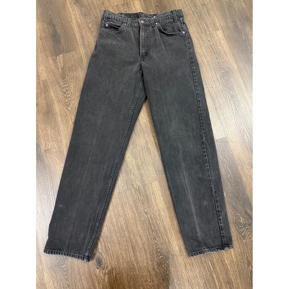 Levi's 550 Jeans Mens 34x34 Black Relaxed Fit Tapered Leg